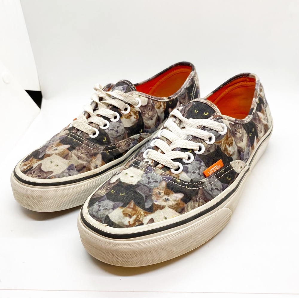 Vans Cats Kittens Lace Up Sneakers Shoes